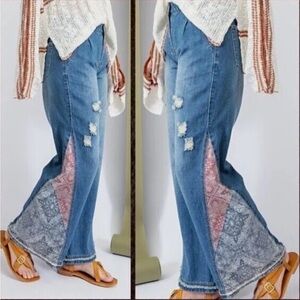 Upcycled Jeans- Jeaniemade American Eagle  Bell-Bottom Jeans.  Size 10. NWT